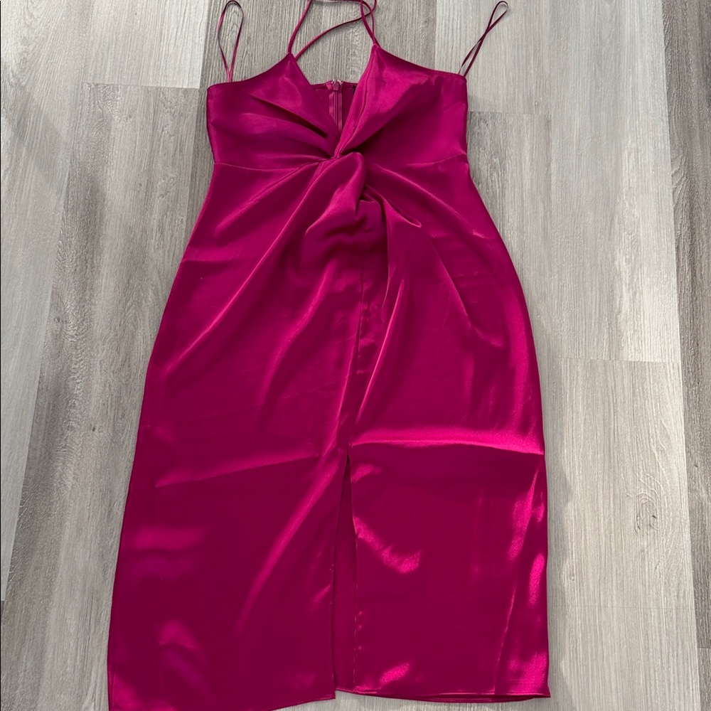 Express Fuchsia Midi Dress